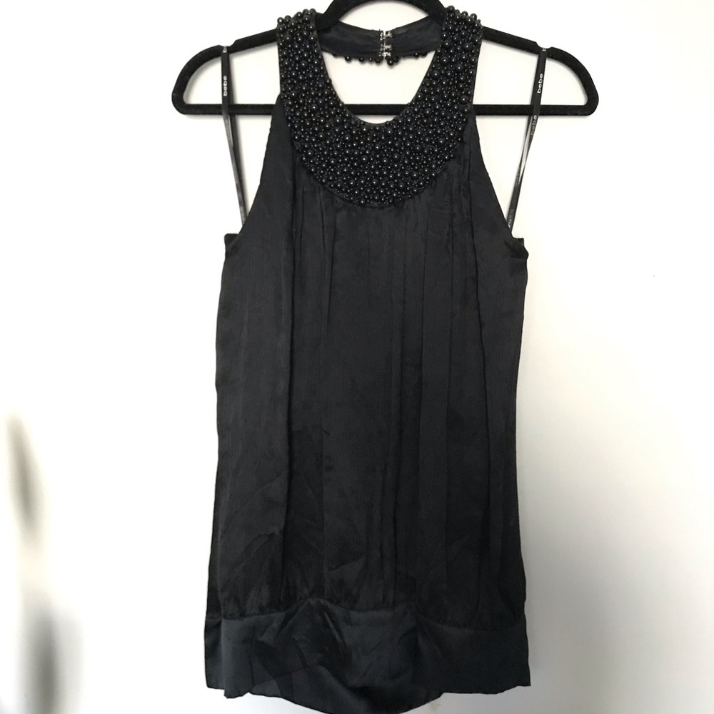 Bebe beaded halter top